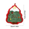 thumbnail image 3 of Toallas de mano navideñas para niños | Toallas festivas de cocina y baño con lazo para colgar | Franela suave para secarse las manos y decorar, 3 of 6