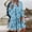 bleu, variante sur Tralilbee Nouvelle Robe de Plage à Manches Longues Imprimée Grande Taille Mode Décontractée Robe Élégante Ample et Confortable Convient pour Voyage, Fête, Souper en Famille
