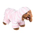 thumbnail image 3 of Ropa Para Mascotas, Pijamas Para Mascotas De Material Polar De Coral Con Rayas Rosas Suaves, Para Ropa Para Mascotas, Sudaderas Con Capucha Para Perros Y Gatos ANGGREK Otros, 3 of 8