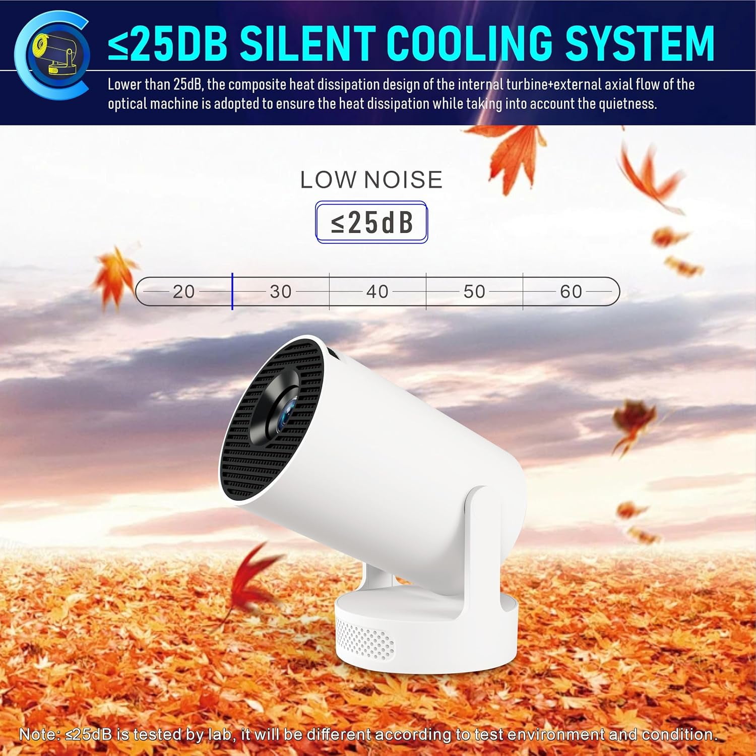 Projector HY300Ultra with WiFi 6  5.4 4K Support Android 11 Portable Home Theater