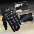 thumbnail image 3 of CHCYCLE Motorcycle Gloves for Men Touch Screen Summer Gloves Black M, 3 of 5
