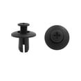 thumbnail image 1 of 50pcs Sujetador negro Clips de inserción para Auto guardabarros 8mm Remaches de plástico hebilla, 1 of 1