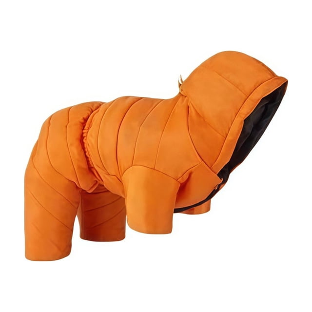 Insulated Winter Dog Coat With And Reflective Trim For Windproof Cold Weather