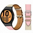 thumbnail image 1 of No Gaps Leather Band For Samsung Galaxy Watch 4 classic 46mm 42mm 44mm 40mm smartwatch belt Bracelet correa Galaxy Watch 4 strap, 1 of 8