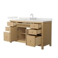 thumbnail image 6 of Wyndham Collection Wcf9292-60S-Qtz-Us3mxx Pendry 60" Free Standing Single Basin Vanity Set, 6 of 7