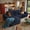 Blue (Shimmer Corduroy), variant on ODELIO 114" Oversized Modular Sectional Sofa, L-Shaped Cloud Couch with Right-Facing Chaise, Black Shimmer Corduroy Boneless Deep Seating Sofa, No Assembly Required for Living Room