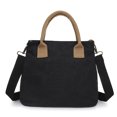 thumbnail image 4 of Bolsa de lona con asa superior para mujer bandolera de gran Ehuebsd capacidad portátil reutilizable para viajes trabajo compras, 4 of 9