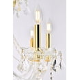 thumbnail image 5 of Elegant Lighting Verona 43" 25 Light Royal Crystal Chandelier in Gold, 5 of 6