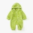 thumbnail image 2 of WeeBloom Unisex Baby Clothes Winter Coats Boy Girl Long Sleeve Ear Cute Fall Solid Colours Outfit,Green 6-12 Months, 2 of 4