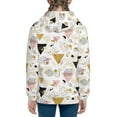 thumbnail image 6 of Naloa Geometric Triangle Teenage Zipper Hoodie, Long Sleeve Zip Up Hoodies Casual Jackets Tops for 7-12 Years-Medium, 6 of 6