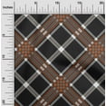 thumbnail image 1 of oneOone Polyester Lycra Fabric Tartan Check Print Fabric By The Yard 56 Inch Wide, 1 of 4