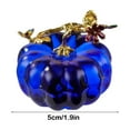 thumbnail image 2 of KMMYS Hand Blown Glass Pumpkin Figurine, Decorative Crystal Pumpkin, Halloween Thanksgiving Ornament, Exquisite Home Decor Accent, Unique Gift Idea, Festive Decor, 2 of 6