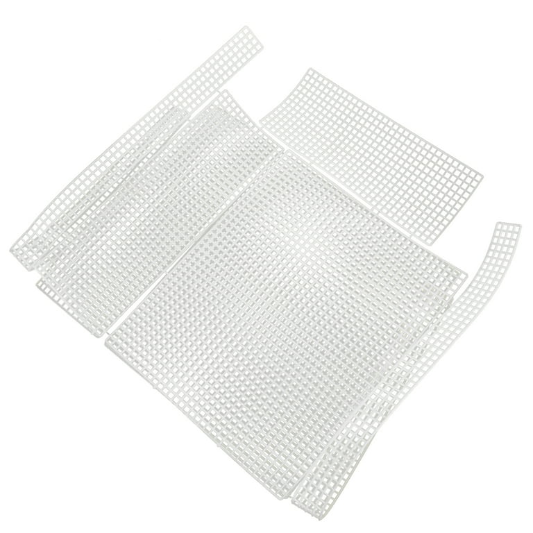 DAJAVE 40 Pack Round Plastic Canvas Mesh Sheets 6 Inch White Plastic Mesh  Sheet Plastic Canvas and Embroidery Tools for Embroidery Crafting
