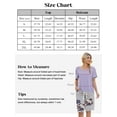 thumbnail image 3 of Loritta Lounge Sets for Women Summer Round Neck Short Pajama Bow Shorts with Printing Casual 2 Piece Womens Pjs Sets,S-2XL, 3 of 5