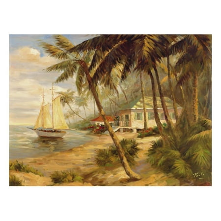 Key West Hideaway Tropical Coastal Landscape Print Wall Art By Enrique Bolo