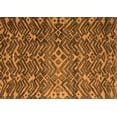 thumbnail image 1 of Ahgly Company Indoor Rectangle Abstract Orange Modern Area Rugs, 5' x 7', 1 of 4
