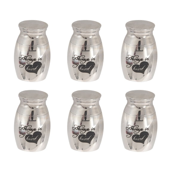 6X Cremation Urns, Ashes Keepsake, Memorial Mini Urn Funeral Urn