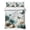 Blue, variant on Twin Quilt Set 68''x86'', Black White Zebras Lightweight Summer Bedspread Coverlet Set with 2 Pillow Shams, Vintage Abstract Art Breathable All Season Quilt Bedding for Dorm/Bedroom