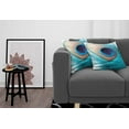 thumbnail image 3 of Ambesonne Feather Throw Pillow Cover 2 Pack, Close up Peacock Fluff Art, 20", Multicolor, 3 of 5