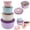 Colorful, variant on FXMLRLK Prep Bowls with Lids- Wide and Deep Nesting Plastic Small Mixing Bowl Set with Lids, 4 Piece Set - Wide Bowls, Colorful