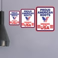 thumbnail image 5 of Portrait Round Plus Proud American Roots: Growing in the USA Door or Wall Sign | Easy Installation | Patriotic Stars and Stripes USA Pride Sign -Small, 5 of 8