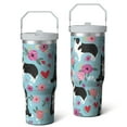 thumbnail image 2 of 1pc Dog 30oz Tumbler with Straw & Handle - Insulated Stainless Steel Cup | Holiday Gift for Man Women (Christmas, Valentine's, Birthday), 2 of 7