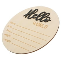 MUSEYA Birth Announcement Sign Newborn Name Sign Photography Prop Smooth Finish For Gender Reveal Shower