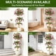thumbnail image 3 of Yeshouse Buganvilla artificial, buganvilla de seda con flores rosas en maceta blanca, topiario artificial para decoración de interiores, exteriores, hogar, oficina, jardín y bodas, 3 of 7