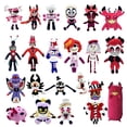 thumbnail image 4 of TV Hazbin Hotel (2024) Peluche de cosplay del pato Alastor rojo de terror, 4 of 5