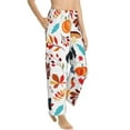 thumbnail image 2 of Bingfone Pajamas For Women,Autumn Pumpkins Fall Leaves Pajama Pants With Pockets-Small, 2 of 9