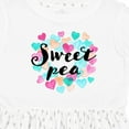 thumbnail image 4 of Inktastic Sweet Pea Hearts Girls Toddler Dress, 4 of 5