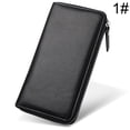 thumbnail image 2 of Long Zipper Wallet Fashion Genuine Leather Credit Card Wallet Billfold for Men, 2 of 10