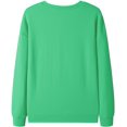 thumbnail image 4 of Pull à Imprimé Léopard Imprimé Citrouille Sweat-Shirt à Manches Longues Décontracté Sweat-Shirts à Col Rond, 4 of 7