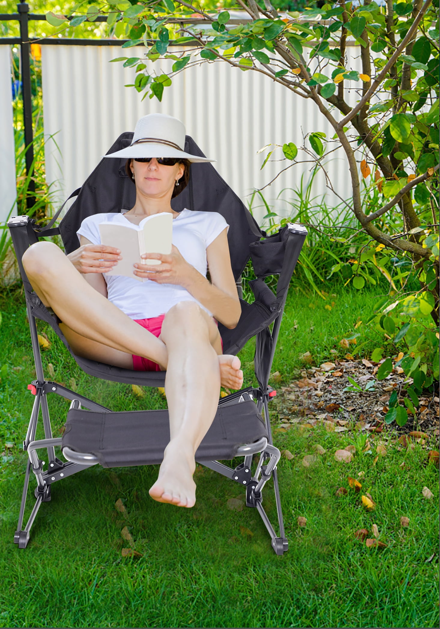 Nice C Hammock Camping Chair with Footrest Camping Bahrain Ubuy