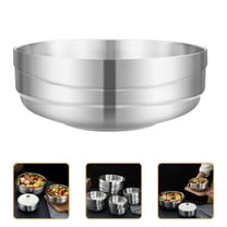 LOLIPPYY Stainless Steel Korean Soup Bowl for Home Kitchen Tableware Dining Use