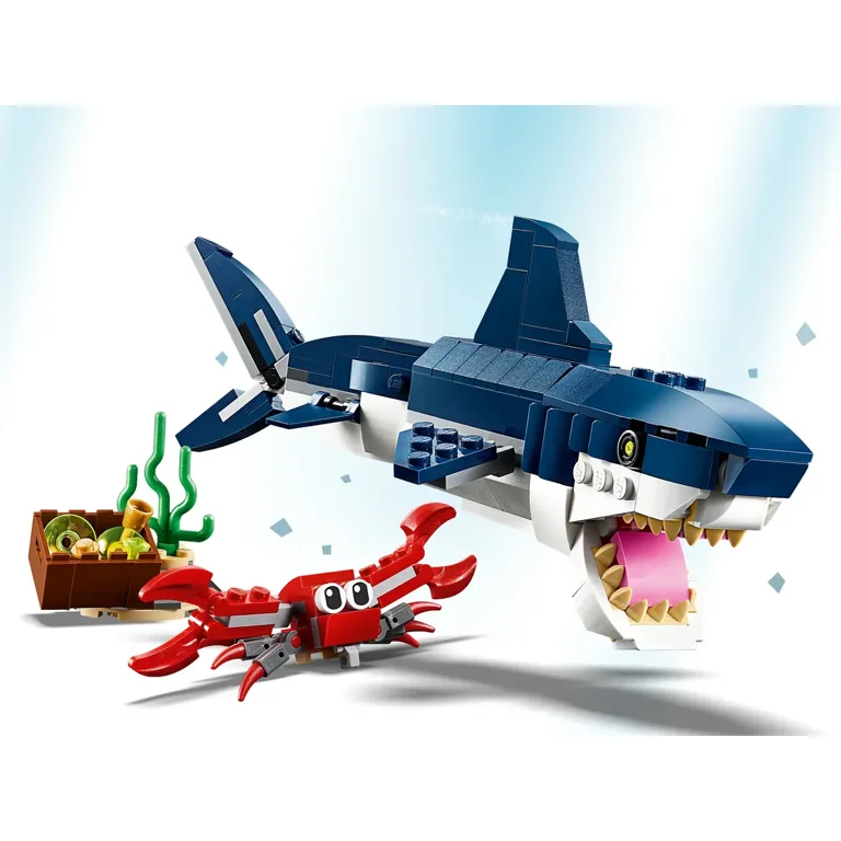 LEGO Creator 3in1 Deep Sea Creatures, Shark, Crab, Squid, Angler