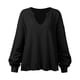 thumbnail image 3 of Sudadera De Mujer, Suéter De Otoño, Dobladillo Suelto, Abertura Lateral, Mano De Obra Fina Para El Hogar ANGGREK  No, 3 of 6