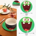 thumbnail image 3 of SKYSONIC Funny Cartoon Monster Pot Holders Trivets, 2 Pcs Heat Resistant Trivets,Cute 3D Face Cotton Thread Weave Mats for Hot Pads Pans Pot Bowl Teapot for Kitchen Decor, 3 of 7