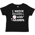 thumbnail image 3 of Inktastic I Watch Baseball with My Grandpa Boys or Girls Baby T-Shirt, 3 of 5