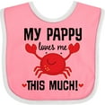 thumbnail image 3 of Inktastic My Pappy Loves Me Boys or Girls Baby Bib, 3 of 4