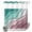 OmbreXF6424, variant on No Hook Shower Curtain with Built-in Rings - Aqua Green Purple Beach Coastal Washable Waterproof Fabric Bathroom Curtains for Hotel,Rentals, 72 X 72 Inch Long , Abstract Geometric Ocean Waves