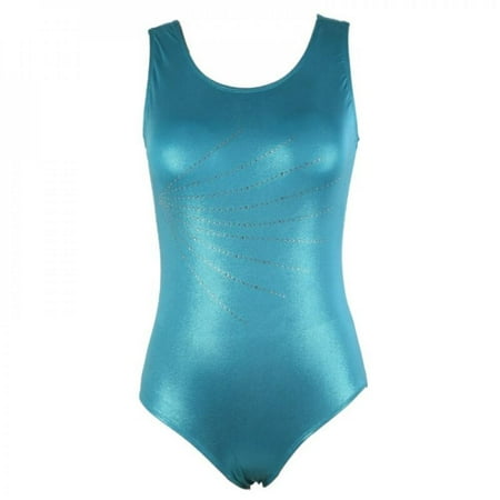 

[BRAND CLEARANCE!]Women Sleeveless Radium Bright Spot Diamond-shaped Body Suits Ballet Gymnastics Clothing Dance Practice Wear Female