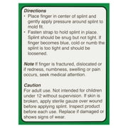 Equate Two-Sided Finger Splints, 2 Count (1 medium, 1 large)