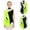 Fluorescent Yellow, variant on TTAO Kids Girls Mesh Splice Gymnastic Leotard Ballet Dance Tutu Skirt Ballerina Clothes Figure Ice Skating Dress Purple 16