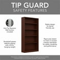 thumbnail image 5 of Pemberly Row Universal 5 Shelf Bookcase in Vogue Cherry (Set of 2), 5 of 7