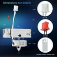 thumbnail image 3 of Kit Hotend De Impresora 3D, Alta Precisión 300 Grados Celsius Impresión A Alta Temperatura Kit Hotend De Alta Temperatura Para Ender 3 S1 Ender3 S1 Pro CR10 Smart Pro Para PLA, 3 of 7