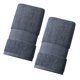 thumbnail image 1 of Toallitas para baño-Juego de hotel-Toallas faciales altamente absorbentes-Juego de 2-40*80cm (gris), 1 of 5