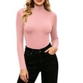 thumbnail image 6 of FAZVAOO Women's High Neck Base Layer Shirt Stretchy Warm Winter Layering Shirt, 6 of 9
