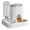 Gray#2, variant on Automatic Pet Feeder and Water Dispenser Combo with 1-10L Adjustable Food Basin, Continuous Hydration System, Leak-Proof Design for Dogs and Cats