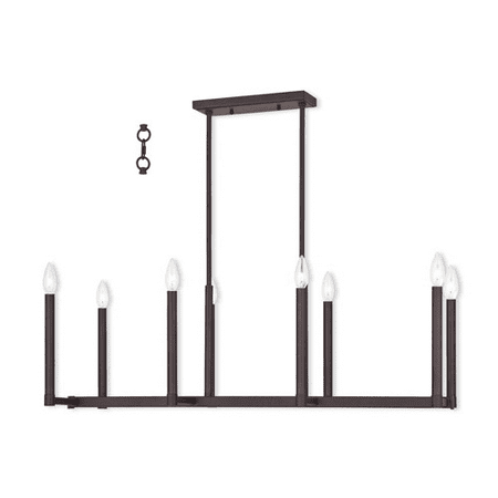 

Island 8 Light Alpine With Bronze Finish size 37 in 480 Watts - World of Crystal